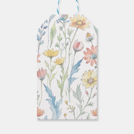 イースターブランチ&エッグ狩り |ワイルドフラワーバニー ギフトタグ (裏面)