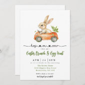 イースターブランチ&エッグ狩り 招待状 (正面/裏面)