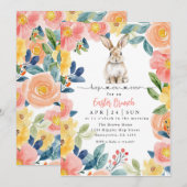 イースターブランチ&エッグ狩り 招待状 (正面/裏面)