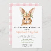 イースターブランチ&エッグ狩り 招待状 (正面/裏面)