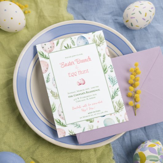 イースターブランチ&エッグ狩り |植物復活祭 シーズンカード