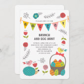イースターブランチ。卵狩り。フローラ春招待 シーズンカード (正面/裏面)