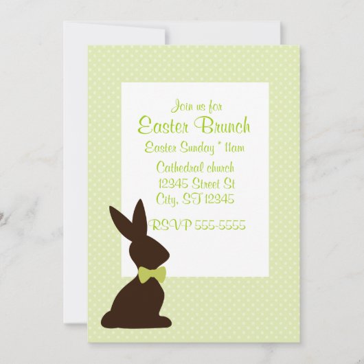 イースターブランチ 招待状 (正面)