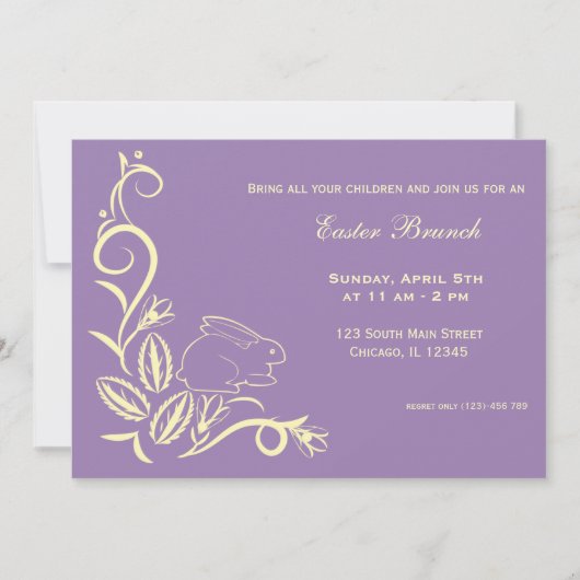 イースターブランチ 招待状 (正面)