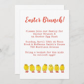 イースターブランチ 招待状 (正面/裏面)