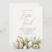 イースターブランチ。水エレガント色フローラ シーズンカード (正面/裏面)