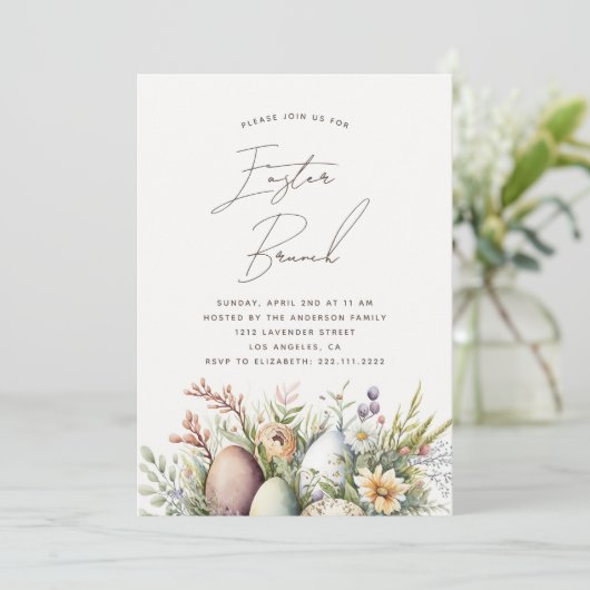 イースターブランチ。水エレガント色フローラ シーズンカード (スタンド正面)