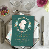 イースターブルンチイースターエッグ狩り招待状 招待状