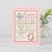 イースターブルンチイースター狩り誕生日招待状 招待状 (スタンド正面)