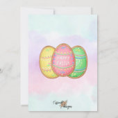 イースターブルンチシャルキュテリーパーティの招待状 招待状 (裏面)