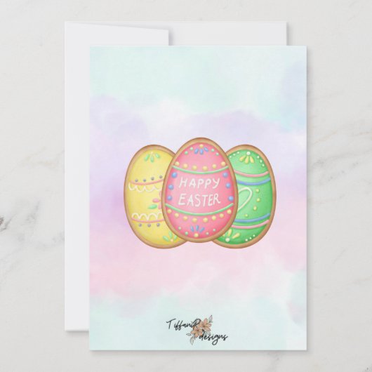 イースターブルンチシャルキュテリーパーティの招待状 招待状 (裏面)