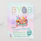 イースターブルンチシャルキュテリーパーティの招待状 招待状 (正面/裏面)