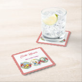 イースターブルンチバニーチックフローラリース ペーパーコースター (インサイチュ)