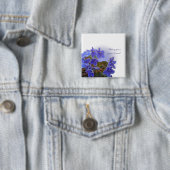 イースターブルーアフリカビオレット 缶バッジ (インサイチュ)