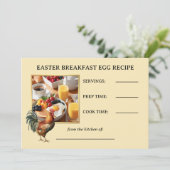 イースターブレックファーストロースターエッグフォトレシピカード (スタンド正面)