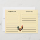 イースターブレックファーストロースターエッグフォトレシピカード (裏面)