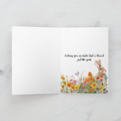 イースターブレッシングクロス ヴィンテージバニーカード カード (内部)