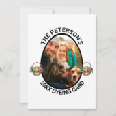 イースタープン | 2025年カスタム家族の写真染め シーズンカード (正面)