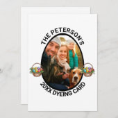 イースタープン | 2025年カスタム家族の写真染め シーズンカード (正面/裏面)