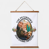 イースタープン | 2025年カスタム家族の写真染め 吊り下げ型タペストリー (正面)