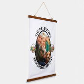 イースタープン | 2025年カスタム家族の写真染め 吊り下げ型タペストリー (傾斜あり)