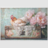 イースターヘンヴィンテージグリーンスーツケースデカップホテル 薄葉紙 (正面)