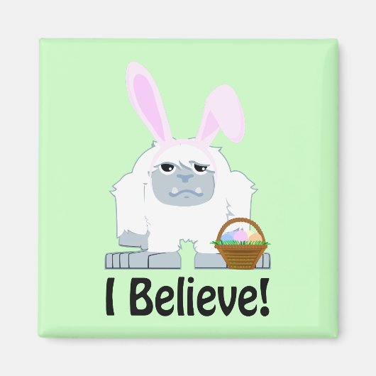 イースターベア! イースターの雪男 マグネット (正面)