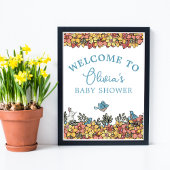 イースターベイビーシャワーウェルカムテーブルサイン ポスター