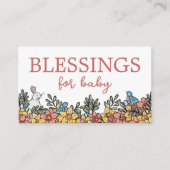 イースターベイビーシャワー恵み用ベビー アドバイスカード (正面)