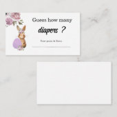 イースターベイビーシャワー | 赤ちゃんが何人いるか当ててみて エンクロージャーカード (正面/裏面)