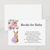 イースターベイビーシャワー | 赤ちゃんのための本 封入カード エンクロージャーカード (正面/裏面)