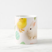 イースターベイビーチキンとウサギ コーヒーマグカップ (中央)
