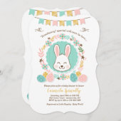 イースターベビーシャワーの招待状 招待状 (正面/裏面)