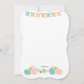 イースターベビーシャワーの招待状 招待状 (裏面)