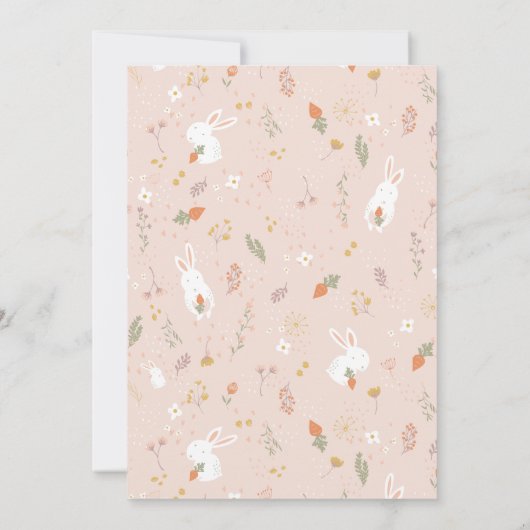 イースターベビーシャワー招待状 招待状 (裏面)