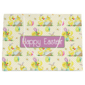 イースターベビーチックスとアヒル ラージペーパーバッグ (正面)