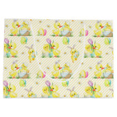 イースターベビーチックスとアヒル ラージペーパーバッグ (裏面)