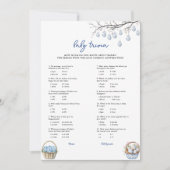 イースターベビートリビアベビーシャワーゲームカード シーズンカード (正面)