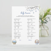 イースターベビートリビアベビーシャワーゲームカード シーズンカード (スタンド正面)