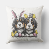 イースターベルネーズマウンテンドッグ クッション (裏面)