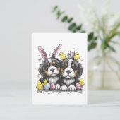 イースターベルネーズマウンテンドッグ ポストカード (スタンド正面)