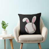 イースターベースボールバニーかわいいウサギの耳 クッション (椅子)