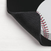 イースターベースボールバニーかわいいウサギの耳 マウスパッド (コーナー)