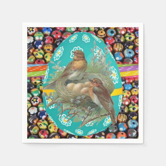 イースターペーパーナプキン スタンダードカクテルナプキン (正面)