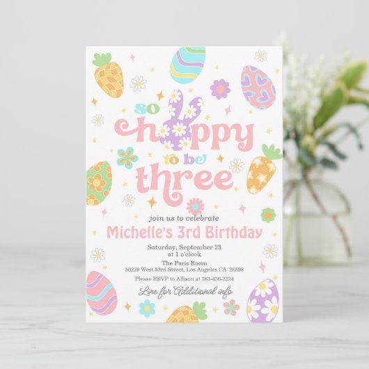 イースターホッピーは3つの誕生日 招待状 (スタンド正面)