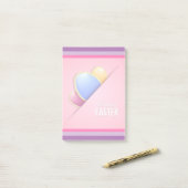 イースターホリデーうさぎ花 ポストイット (デスク上)