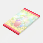 イースターホリデーうさぎ花 ポストイット (アングル)