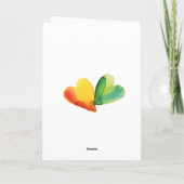 イースターホリデーのグリーティングカード カード (裏面)