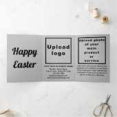 イースターホリデービジネスグレートリフォールドホリデーカード 三つ折りクリスマスカード (内部)