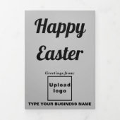 イースターホリデービジネスグレートリフォールドホリデーカード 三つ折りクリスマスカード (カバー)